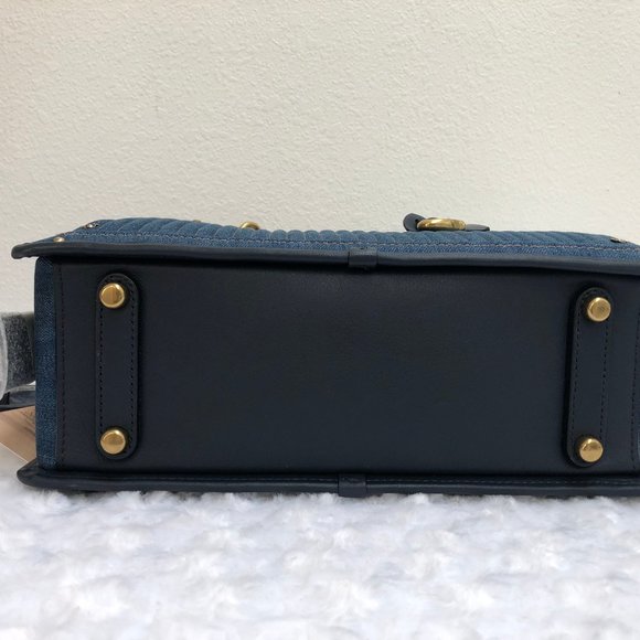 Coach Bags Nwt Coach Quilted Denim Dreamer 5362 Satchel Crossbody